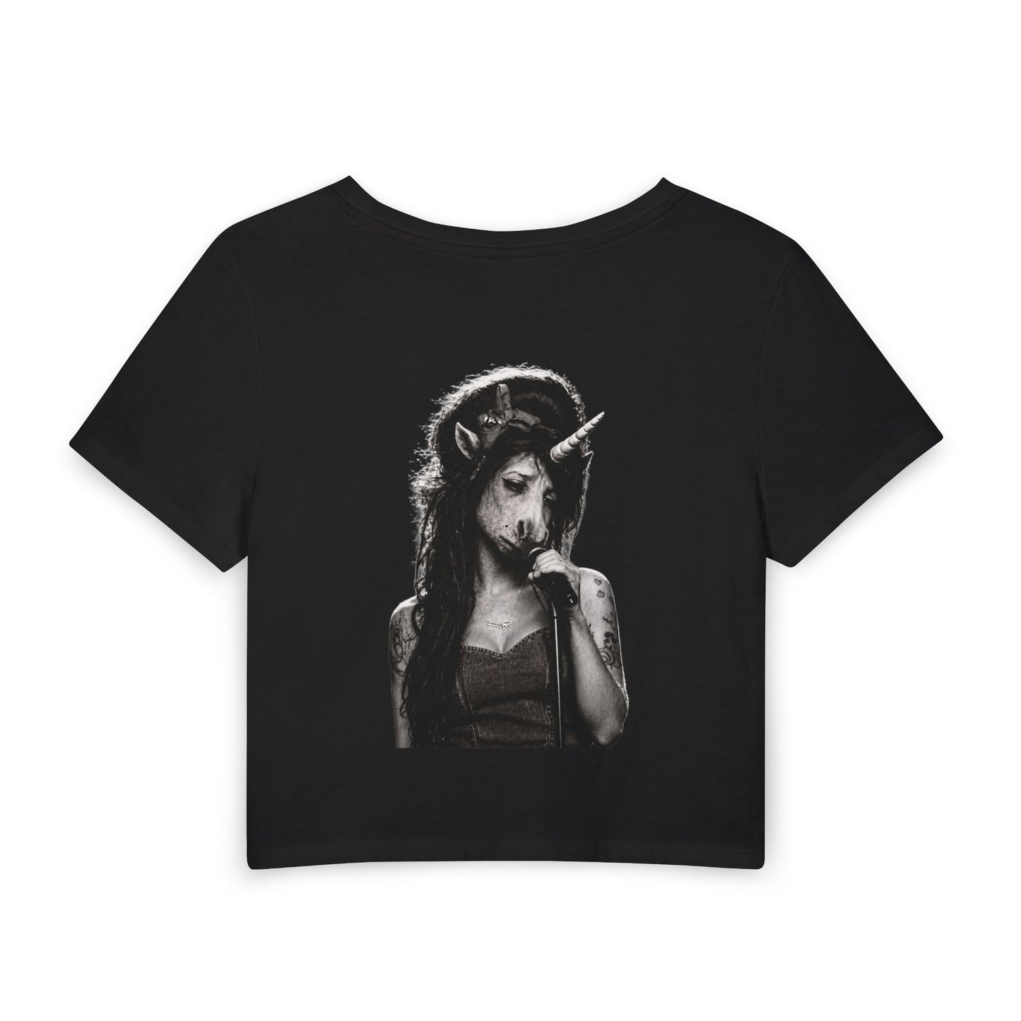 Women's Baby Tee — I SAID NO NO NO (back print)