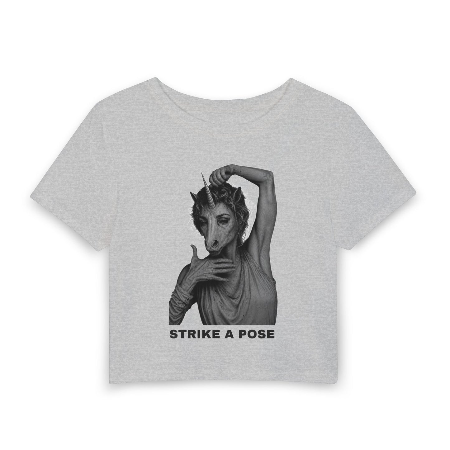 Women's Baby Tee — STRIKE A POSE