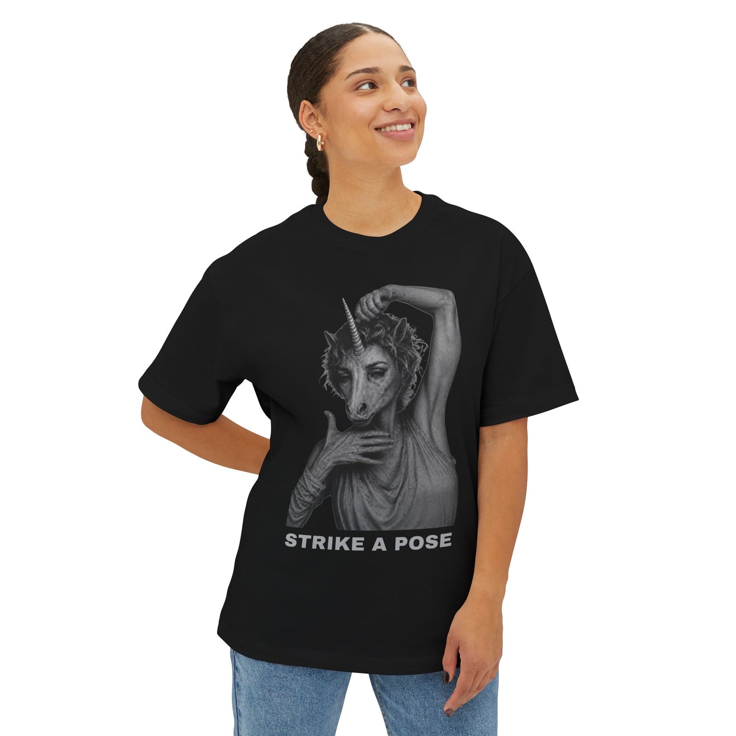 Oversized Tee — STRIKE A POSE