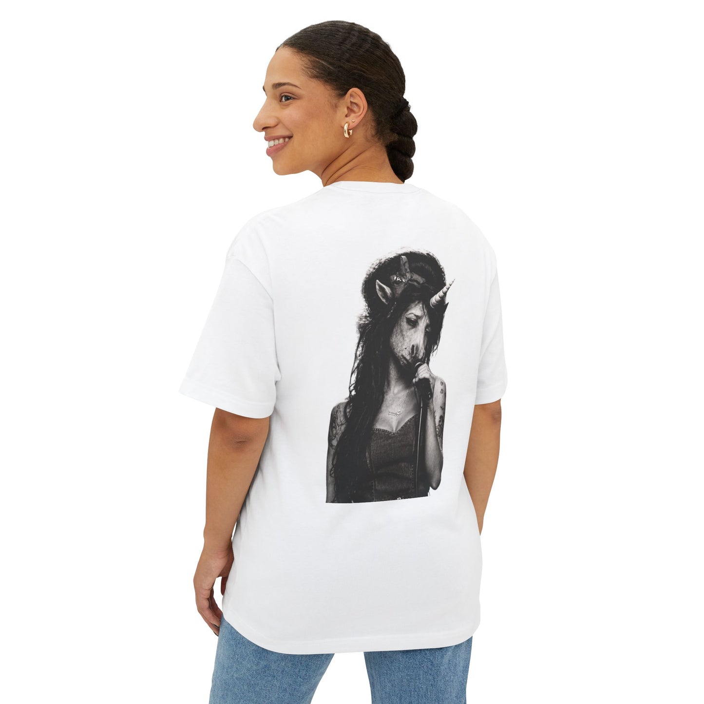 Oversized Tee — I SAID NO NO NO (back print)