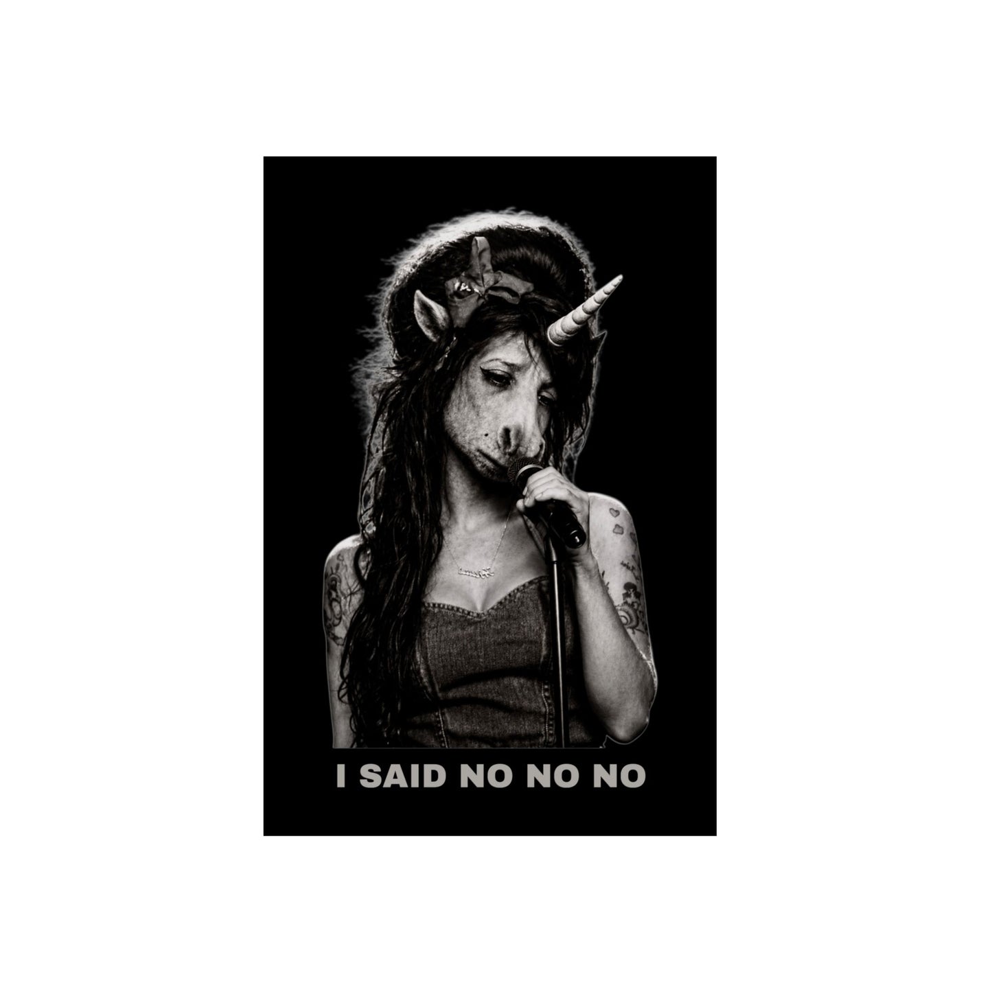 Aluminum Art Panel — I SAID NO NO NO