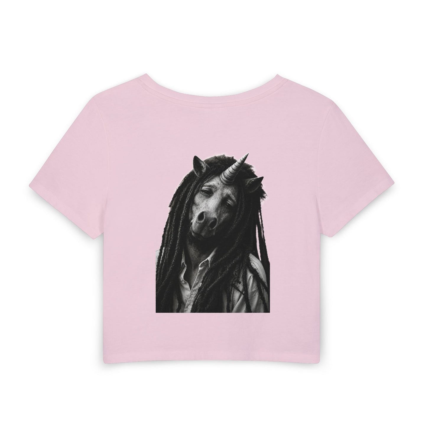 Women's Baby Tee — DON'T WORRY ABOUT A THING (back print)