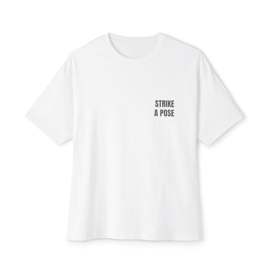 Oversized Tee — STRIKE A POSE (back print)