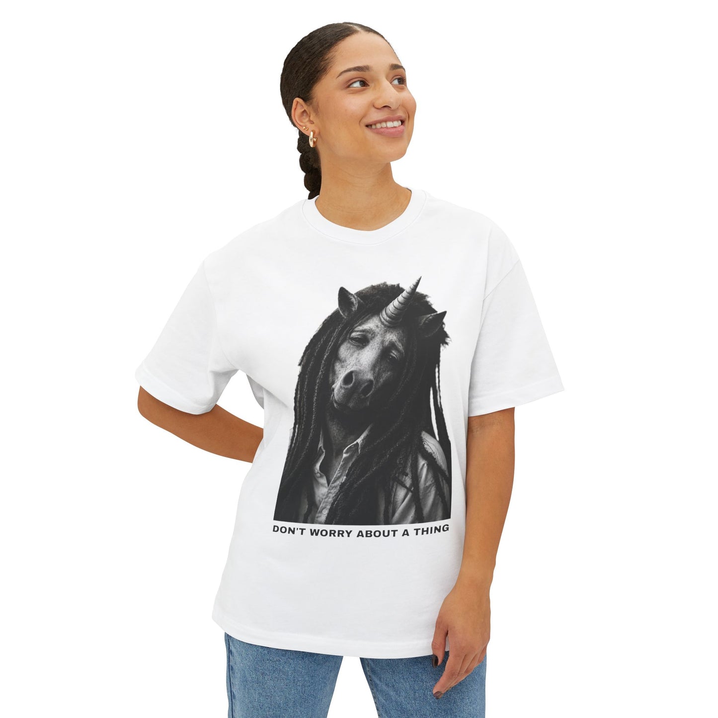Oversized Tee — DON'T WORRY ABOUT A THING