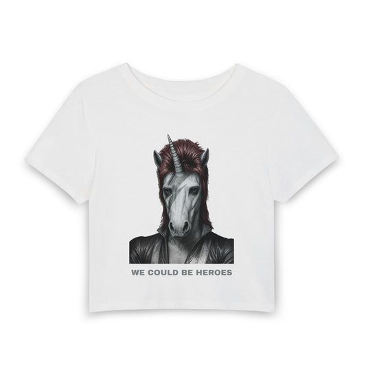 Women's Baby Tee — WE COULD BE HEROES