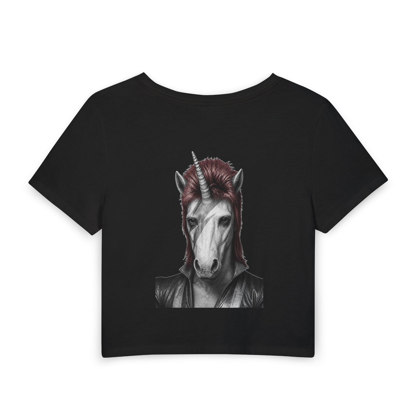 Women's Baby Tee — WE COULD BE HEROES (back print)
