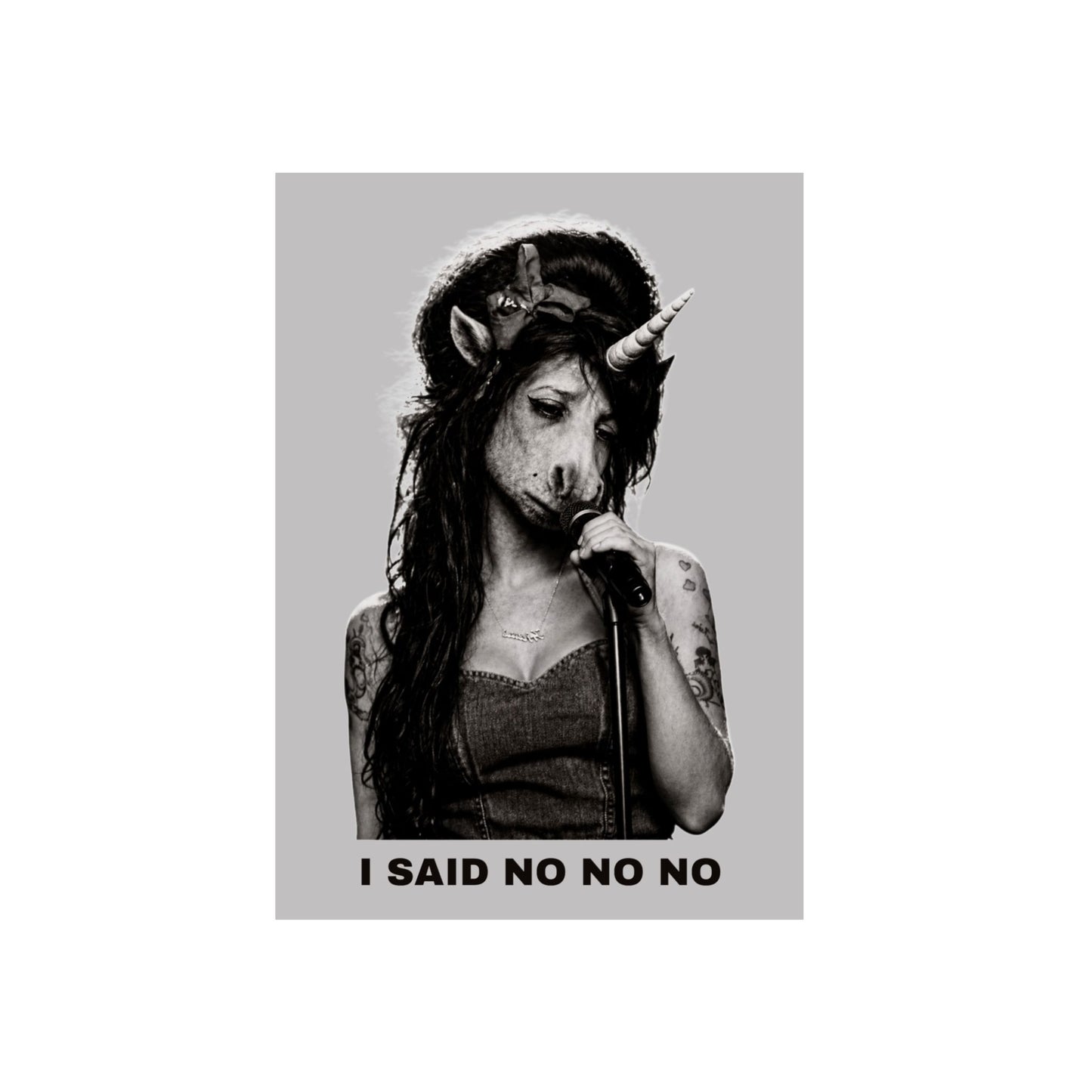 Aluminum Art Panel — I SAID NO NO NO