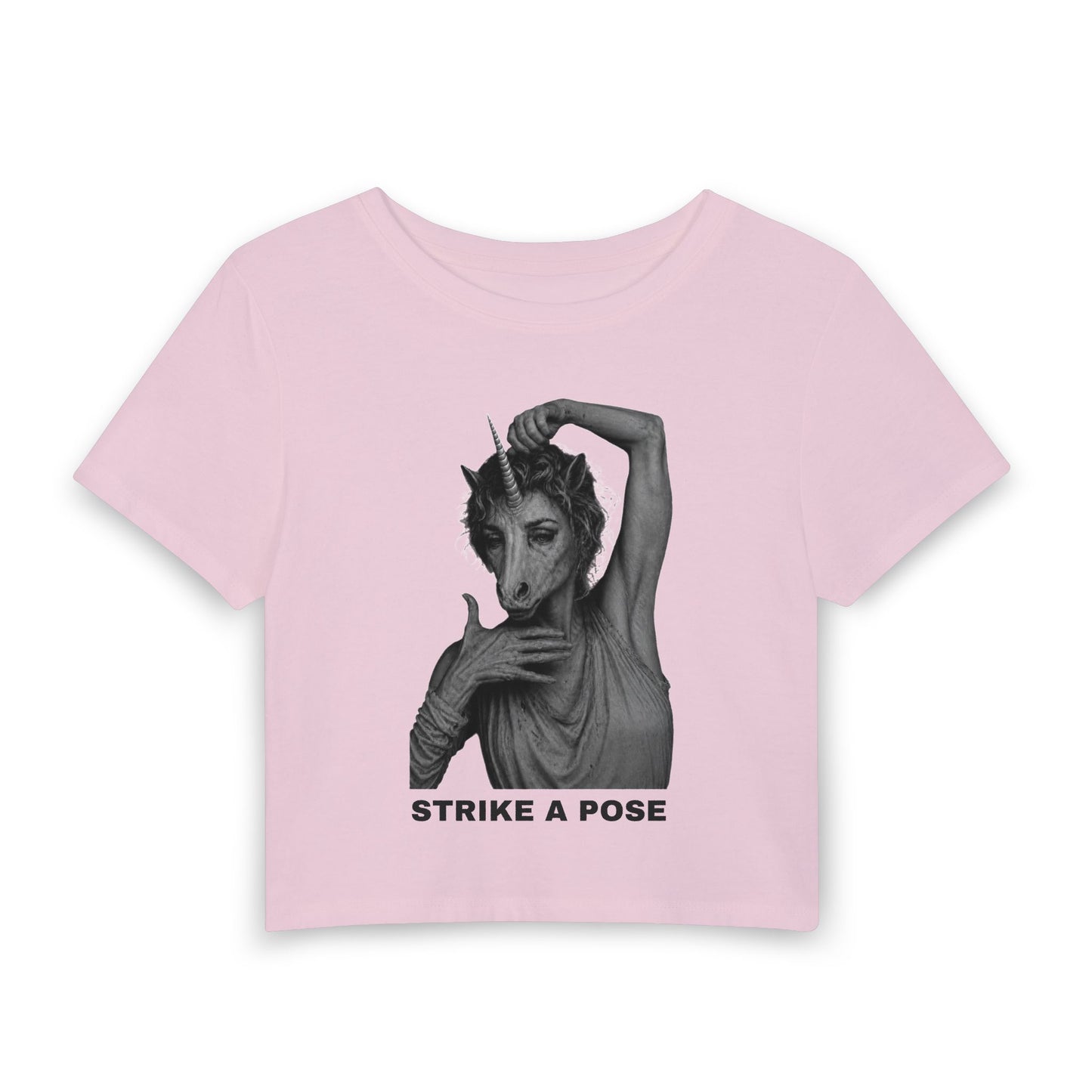 Women's Baby Tee — STRIKE A POSE