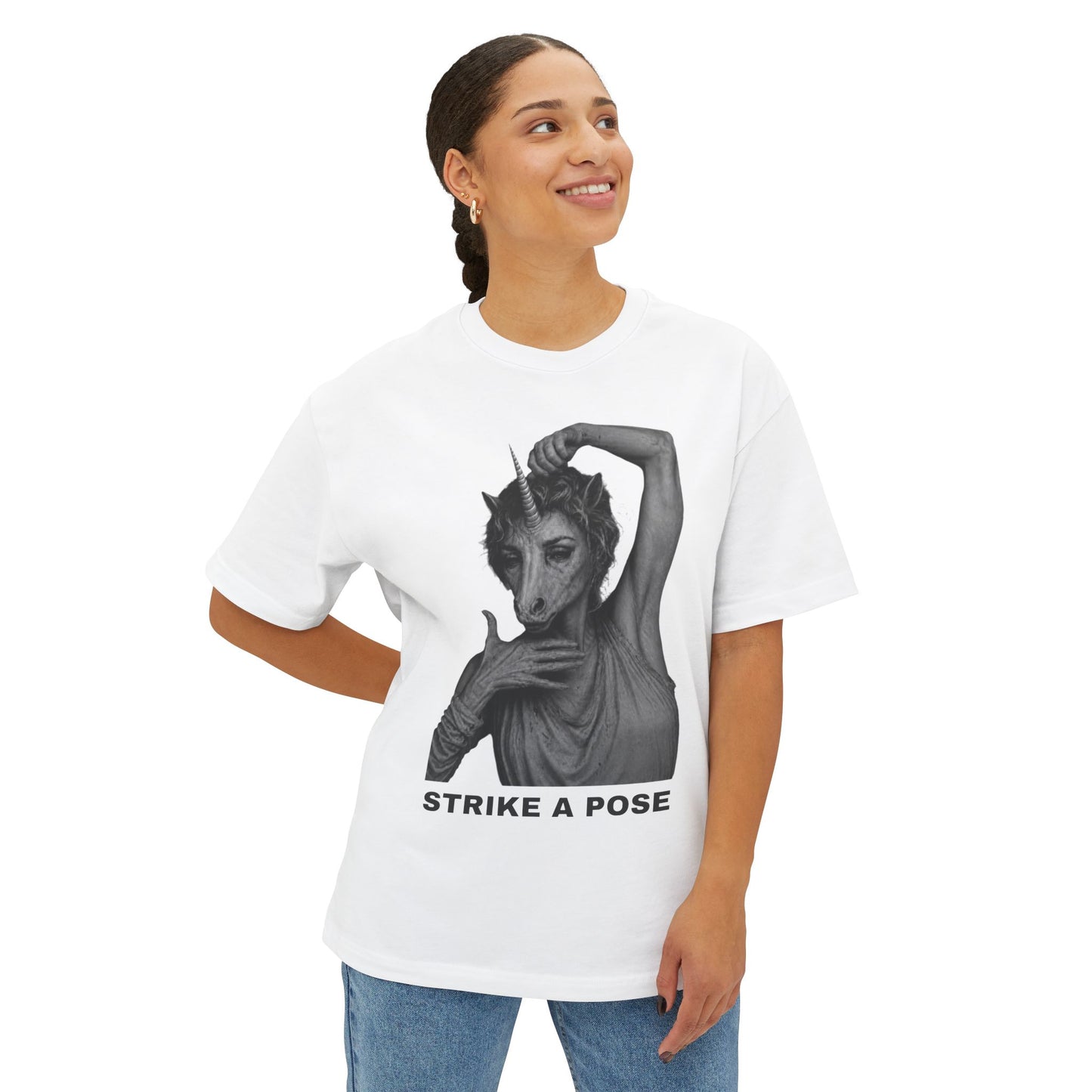 Oversized Tee — STRIKE A POSE
