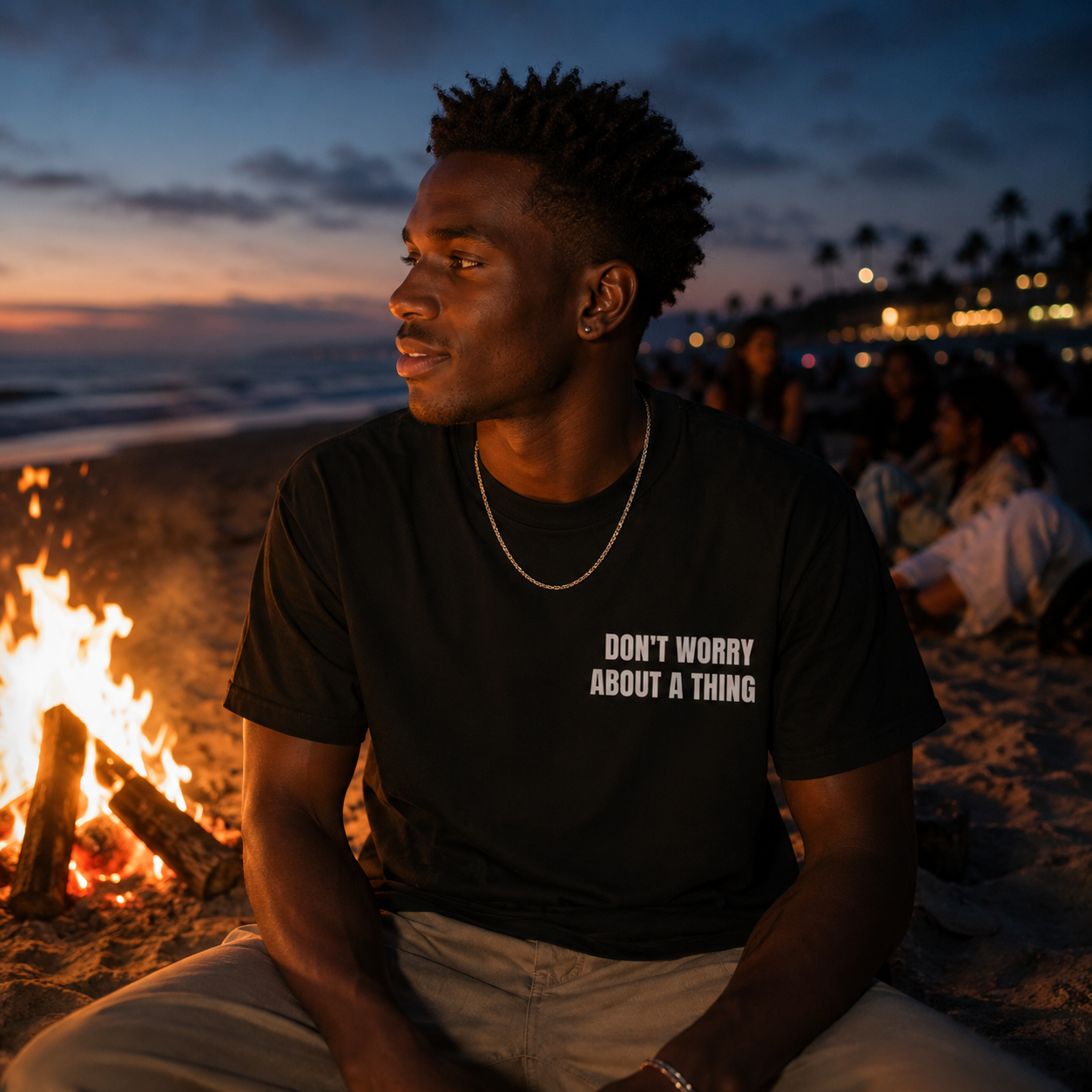 Classic Tee — DON'T WORRY ABOUT A THING (back print)