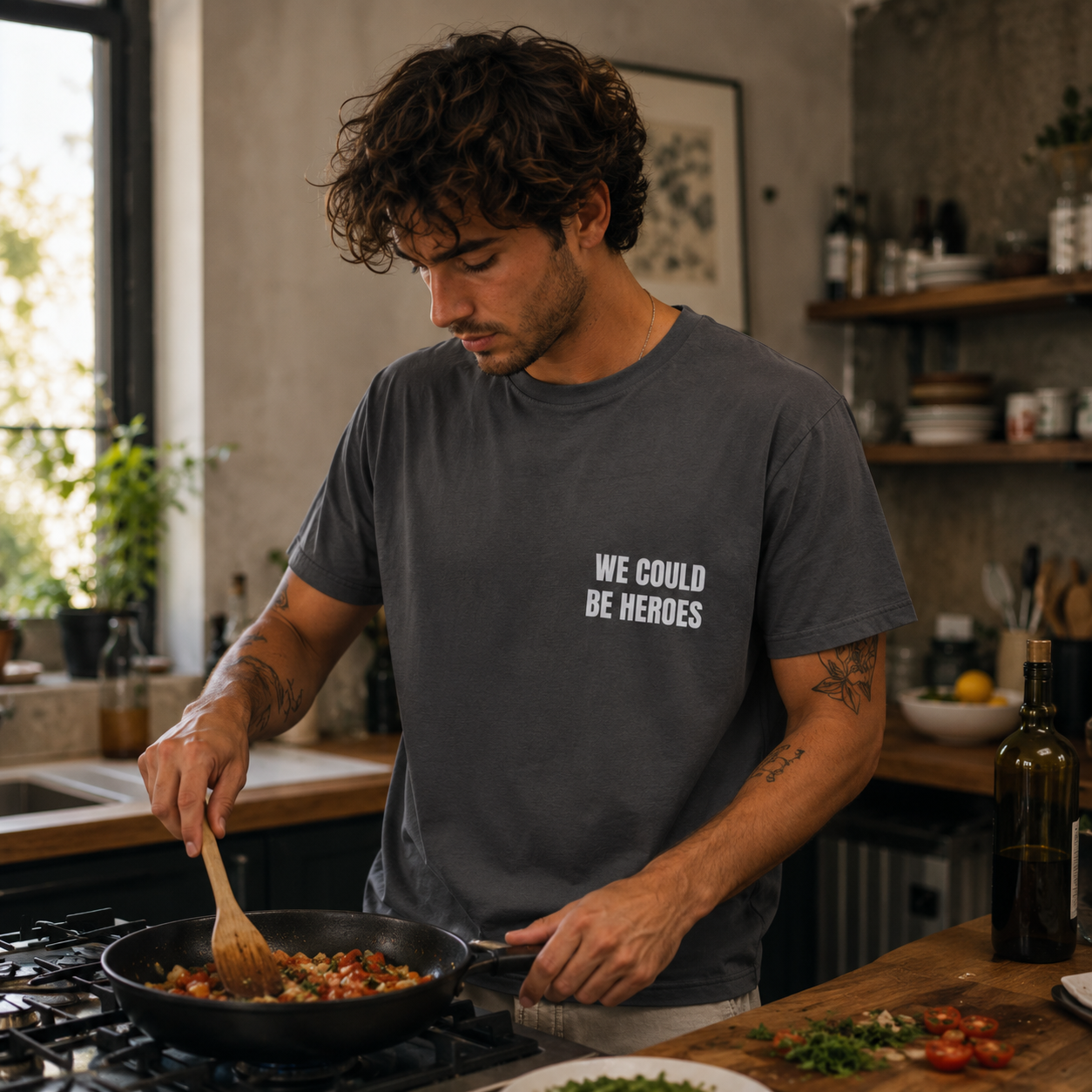 Classic Tee — WE COULD BE HEROES (back print)