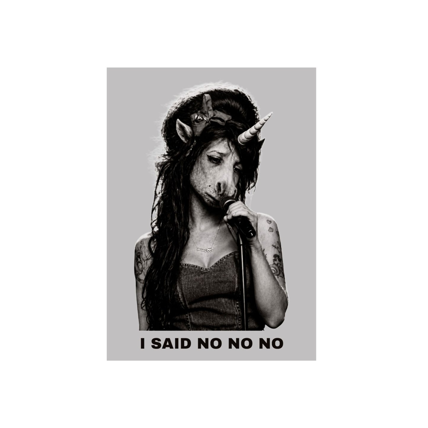 Aluminum Art Panel — I SAID NO NO NO