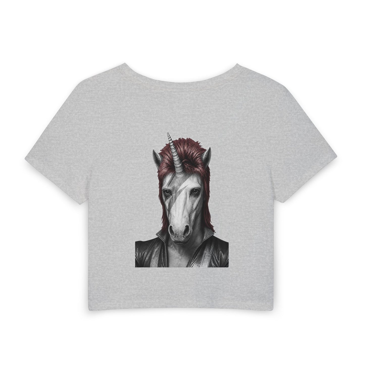 Women's Baby Tee — WE COULD BE HEROES (back print)