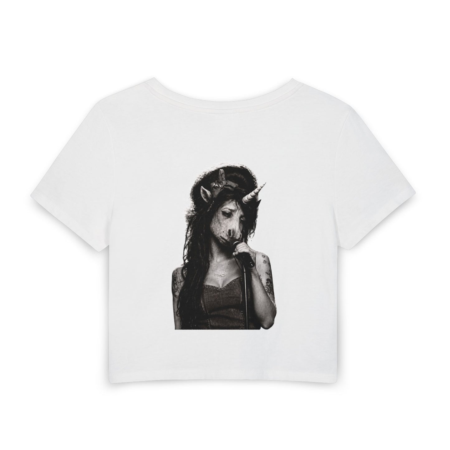 Women's Baby Tee — I SAID NO NO NO (back print)