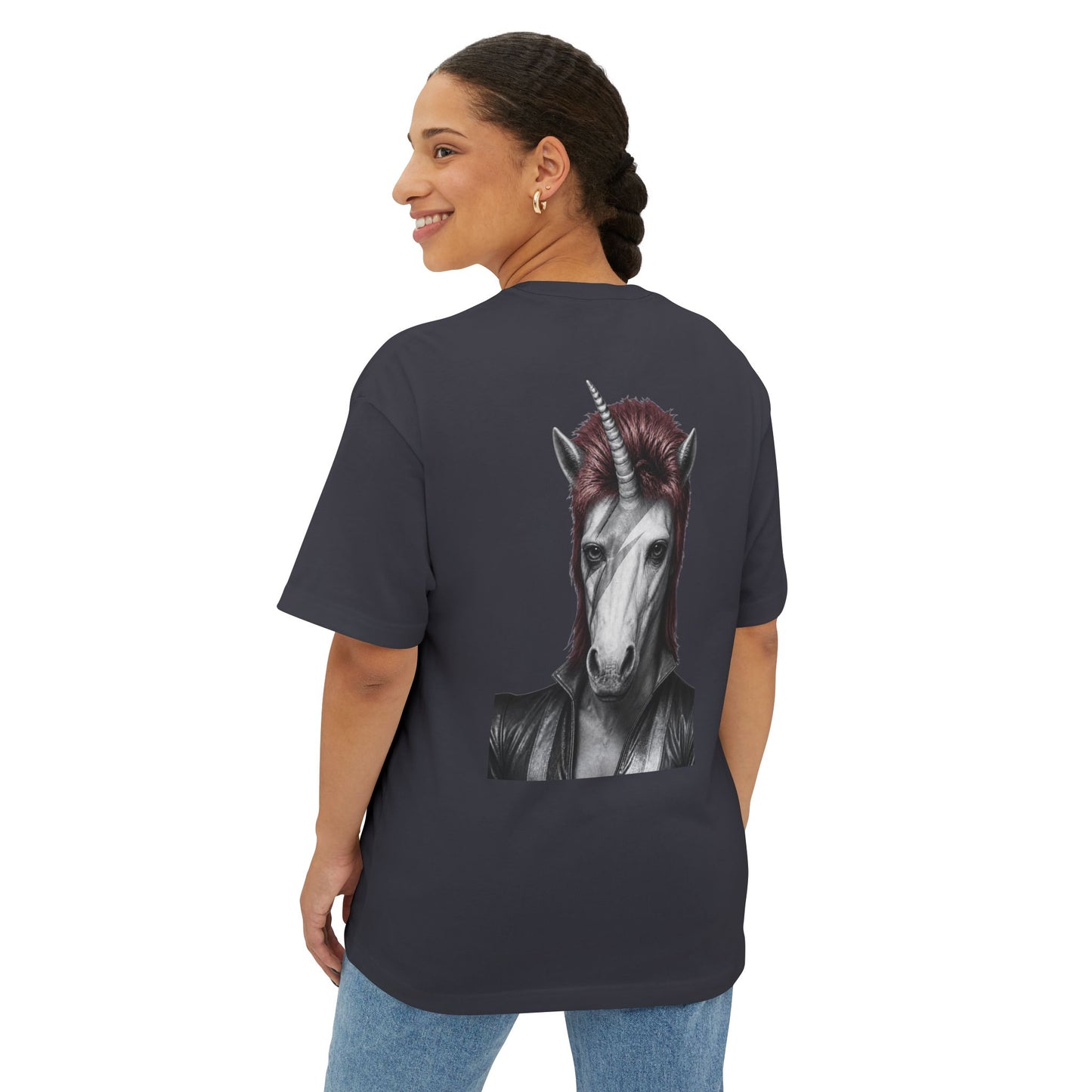 Oversized Tee — WE COULD BE HEROES (back print)