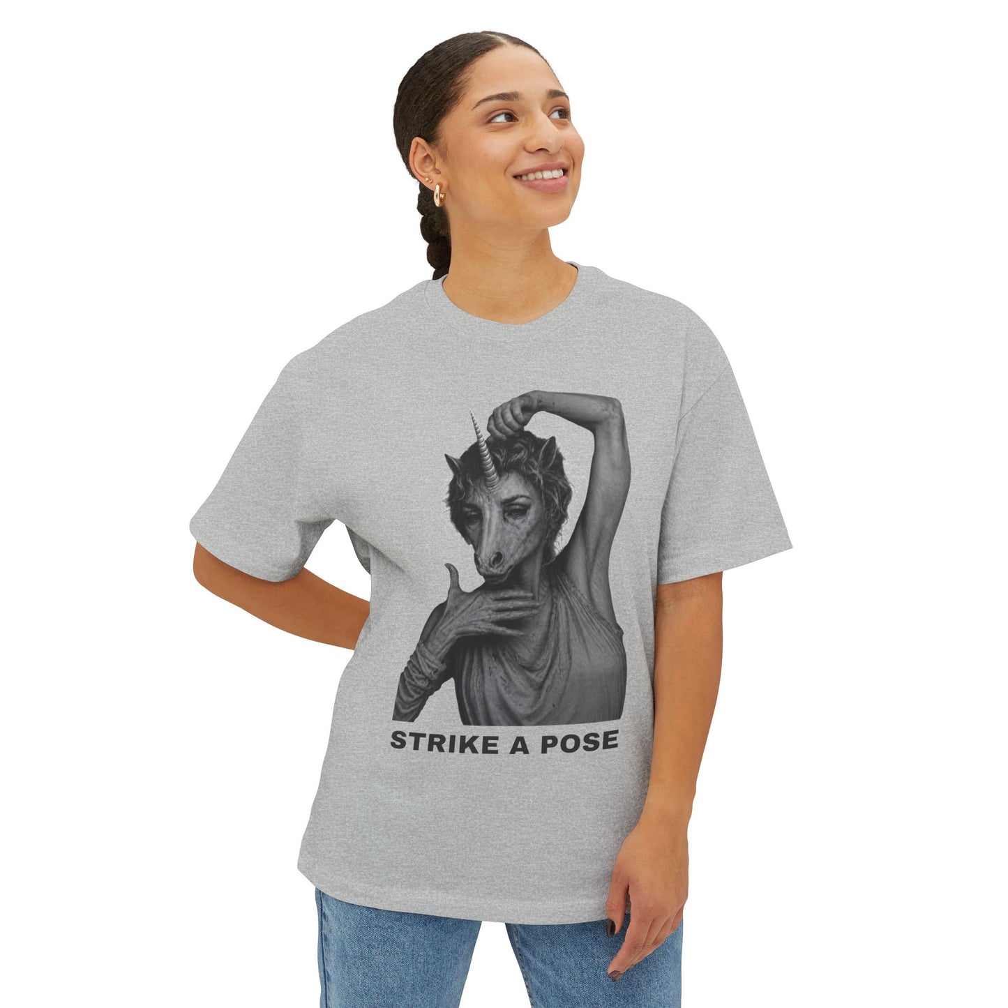Oversized Tee — STRIKE A POSE