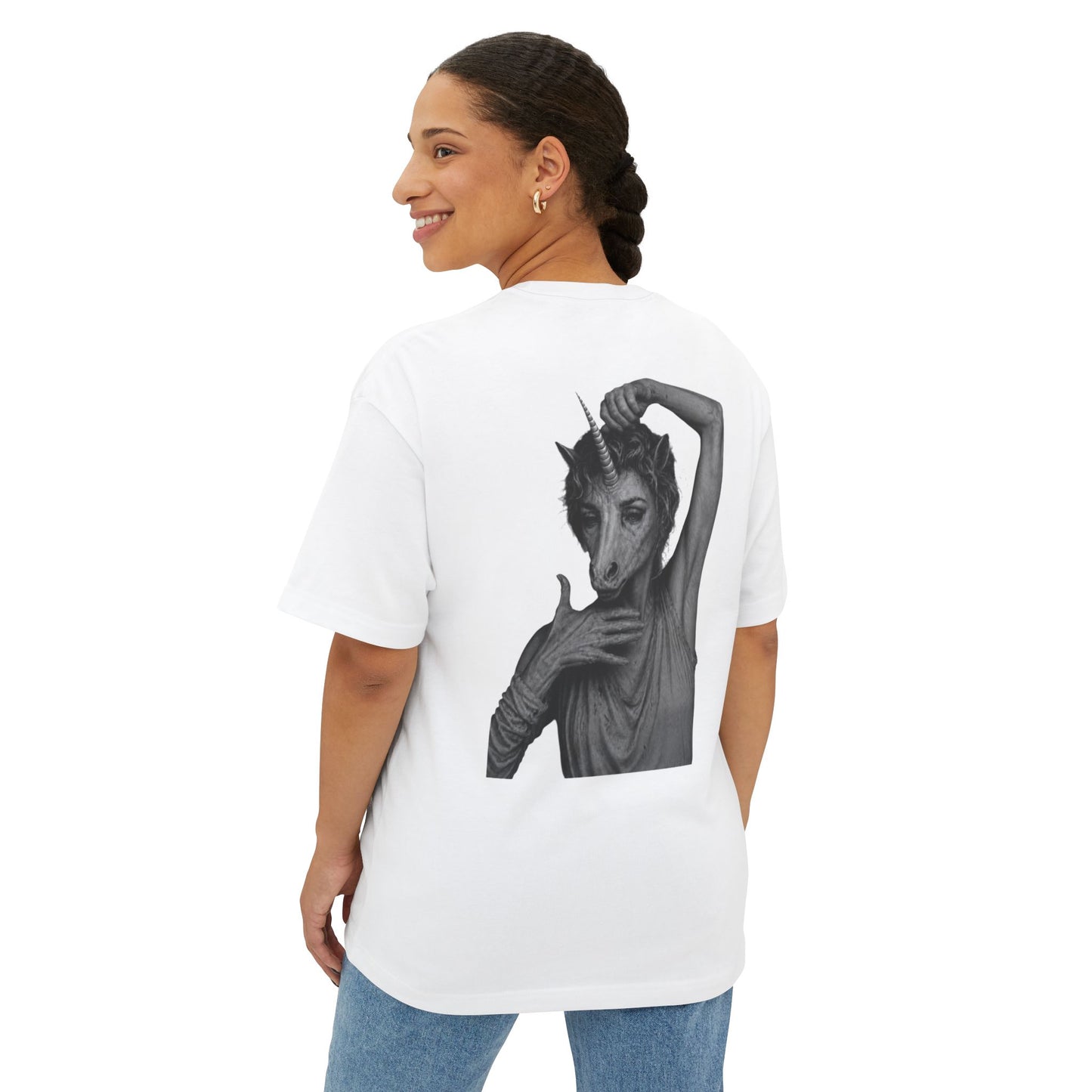 Oversized Tee — STRIKE A POSE (back print)