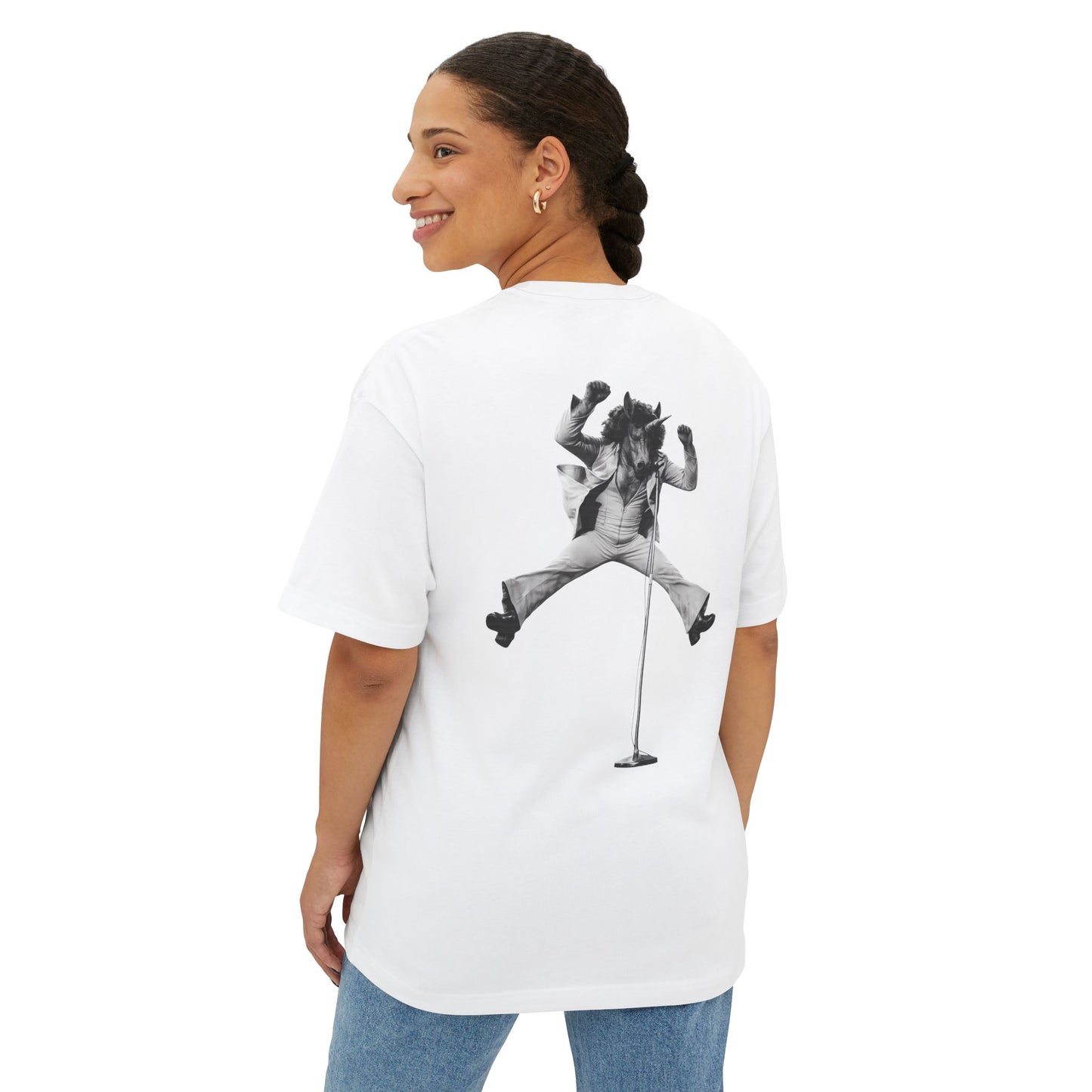 Oversized Tee —GET ON UP (back print)