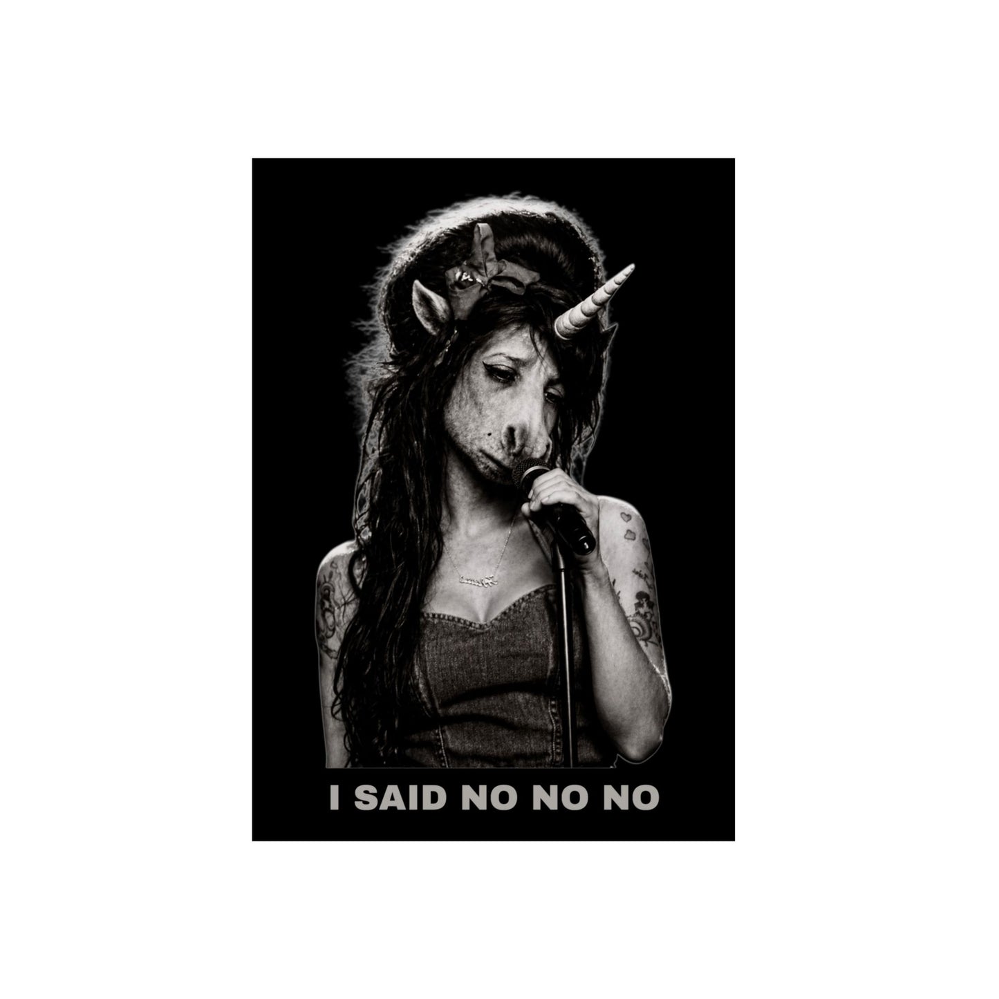 Aluminum Art Panel — I SAID NO NO NO
