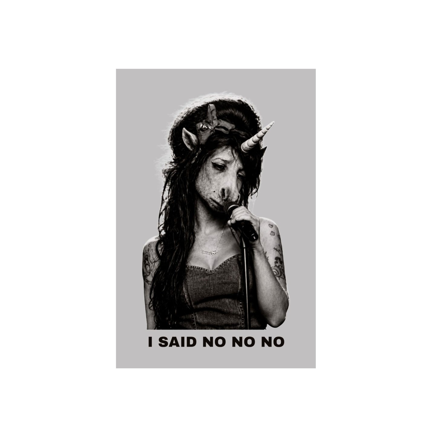 Aluminum Art Panel — I SAID NO NO NO