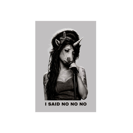 Aluminum Art Panel — I SAID NO NO NO