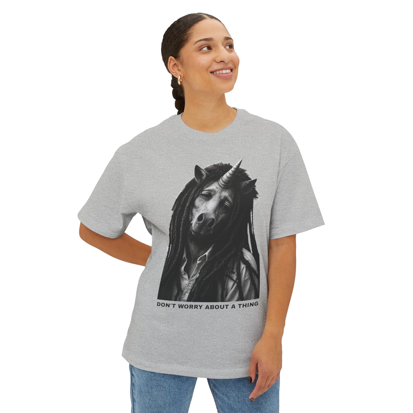 Oversized Tee — DON'T WORRY ABOUT A THING