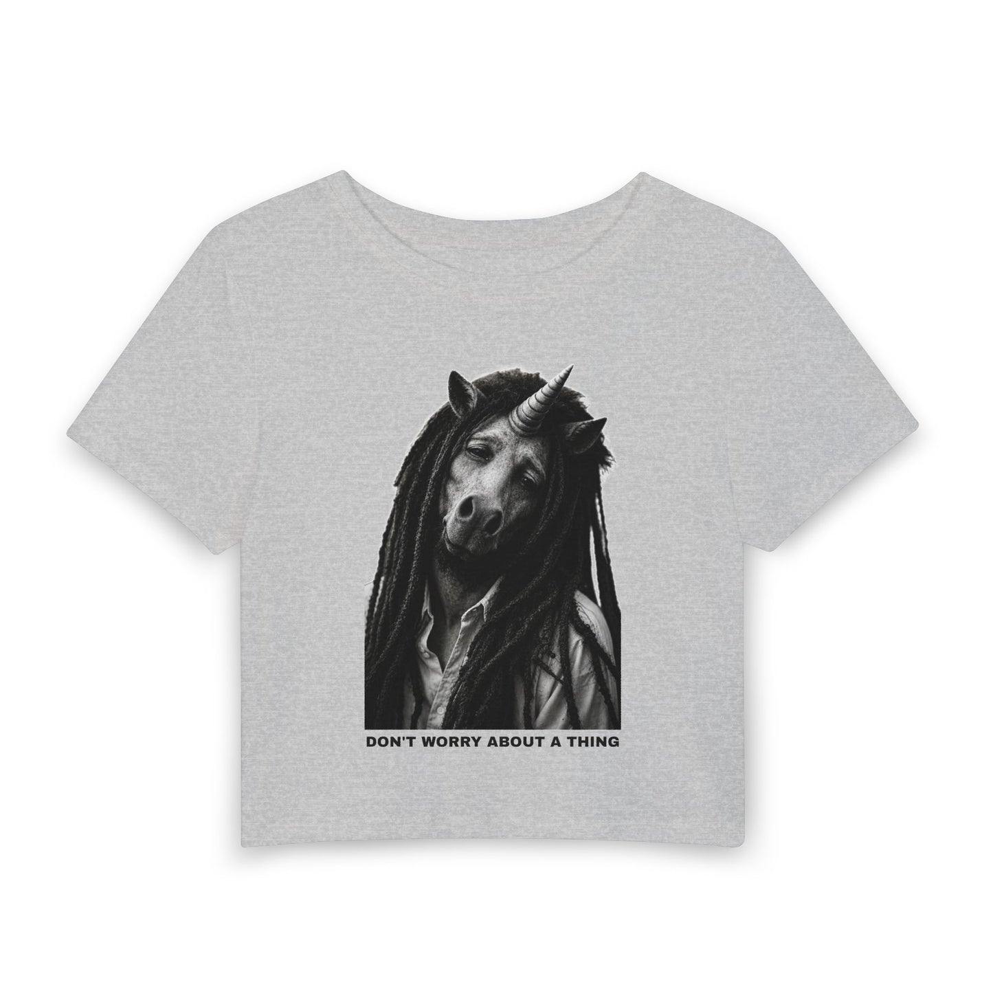 Women's Baby Tee — DON'T WORRY ABOUT A THING