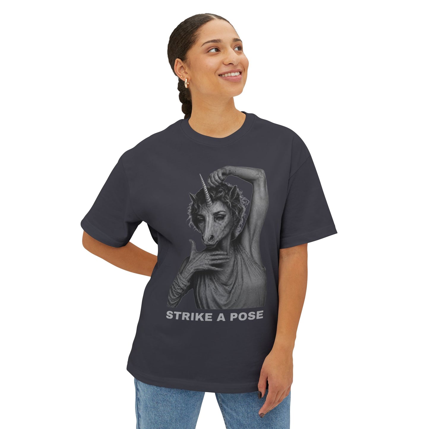 Oversized Tee — STRIKE A POSE