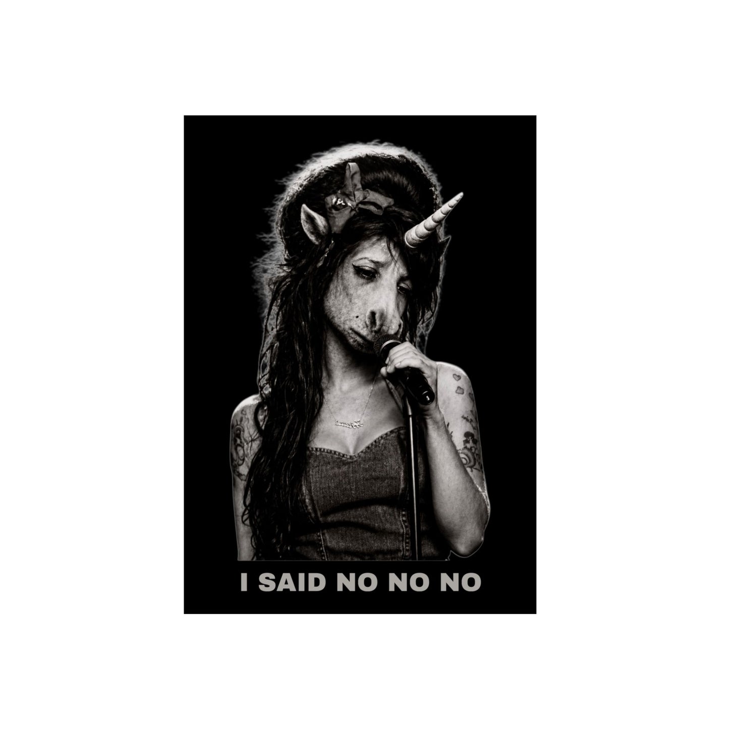 Aluminum Art Panel — I SAID NO NO NO