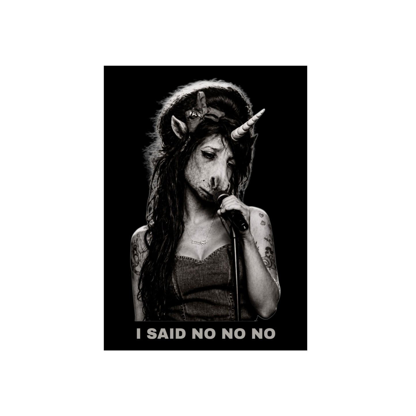 Aluminum Art Panel — I SAID NO NO NO