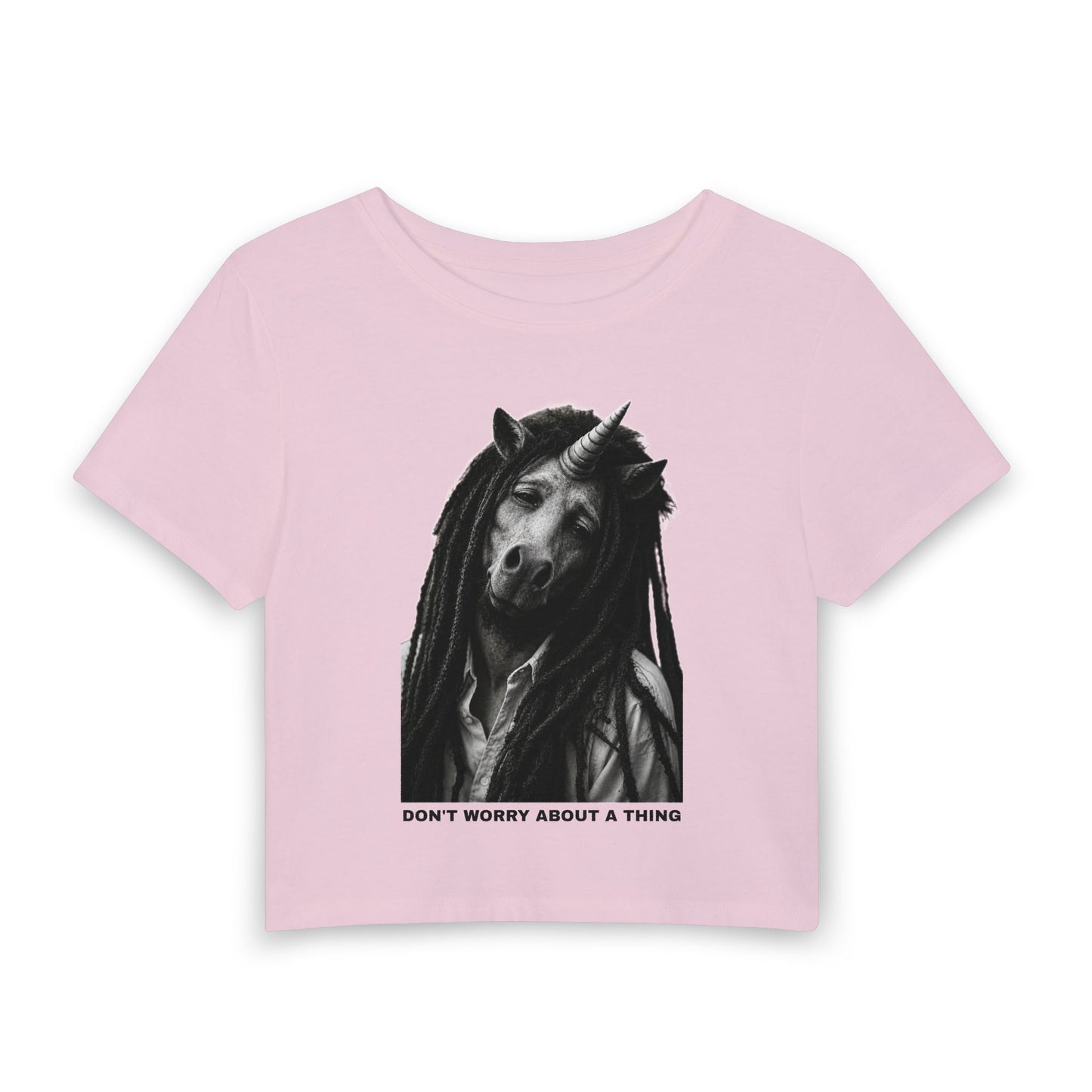 Women's Baby Tee — DON'T WORRY ABOUT A THING
