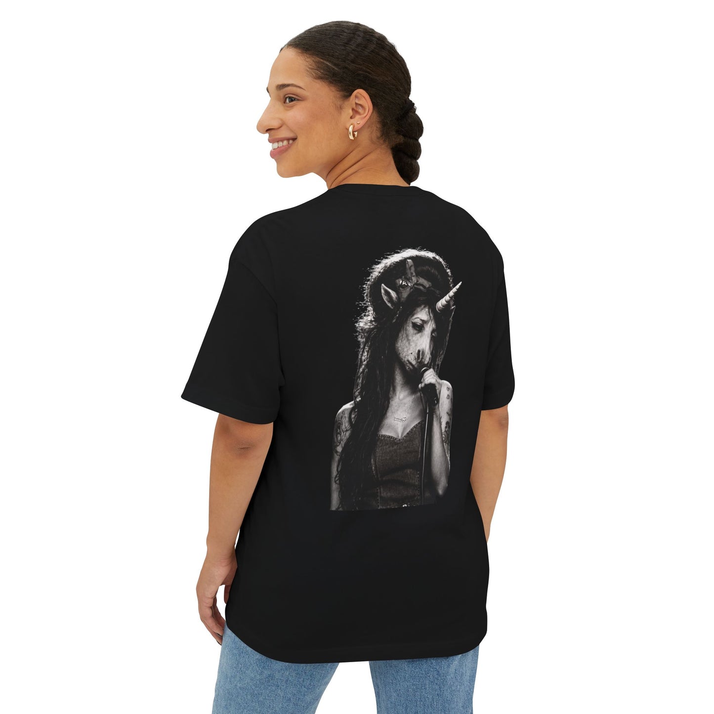 Oversized Tee — I SAID NO NO NO (back print)