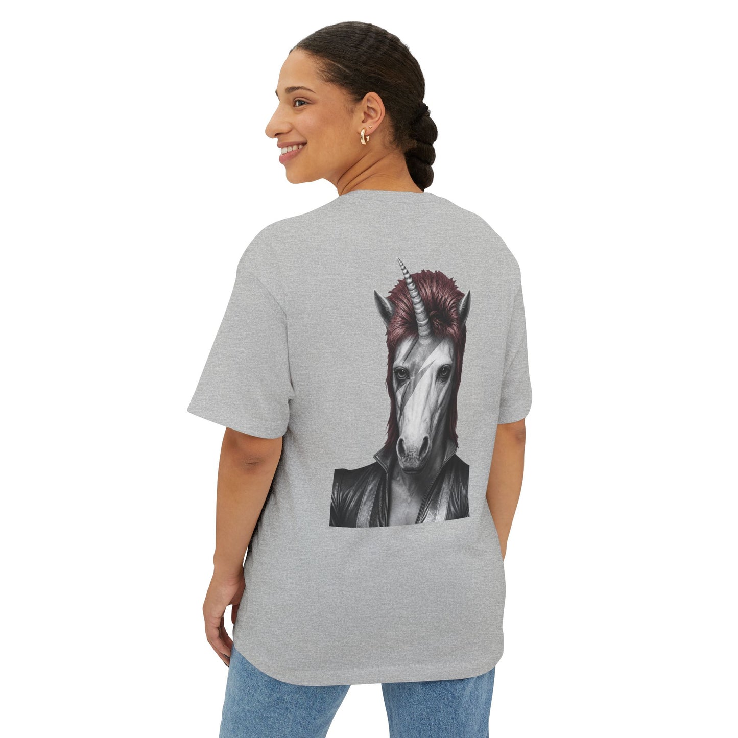 Oversized Tee — WE COULD BE HEROES (back print)