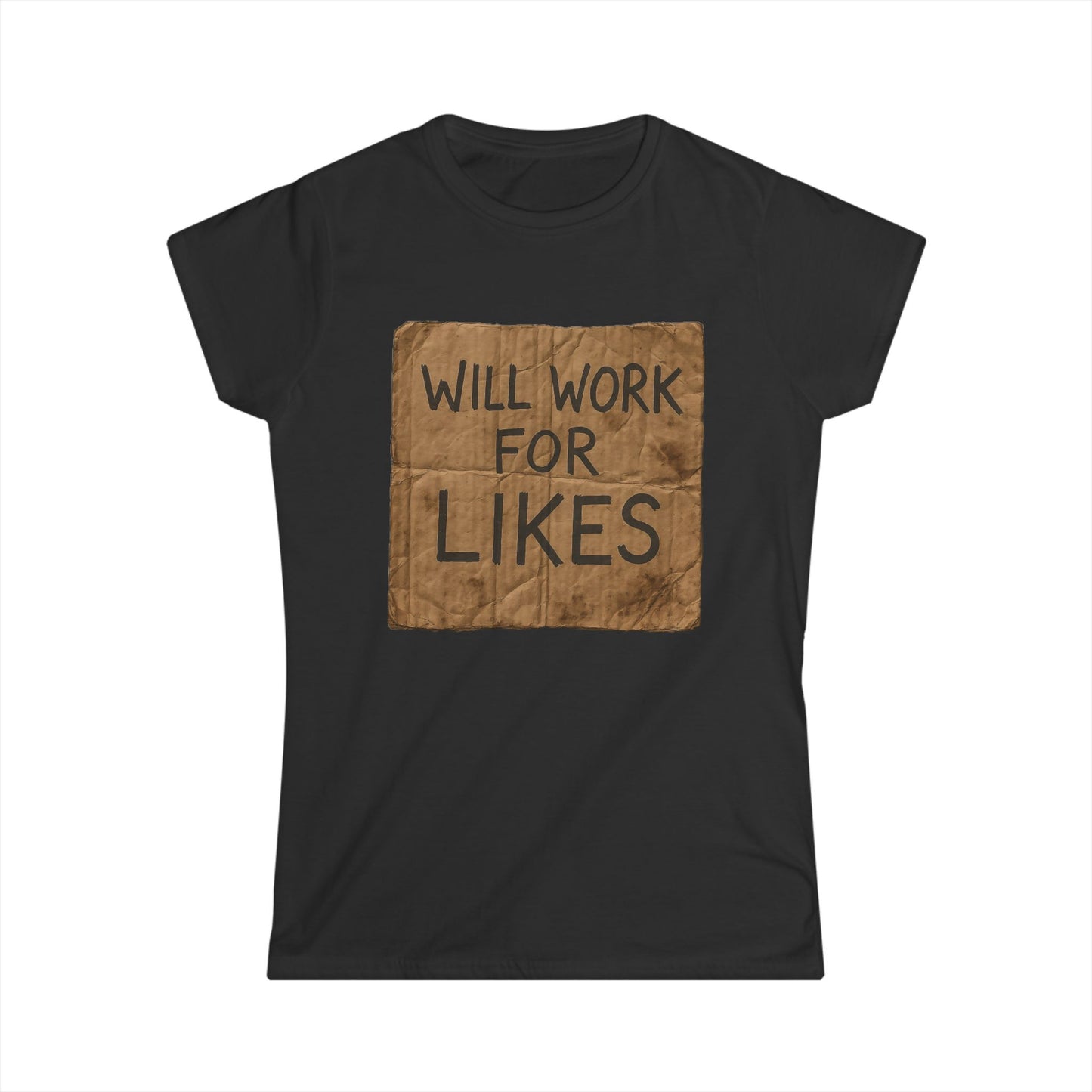 Girl Tee — ‚Will work for likes‘