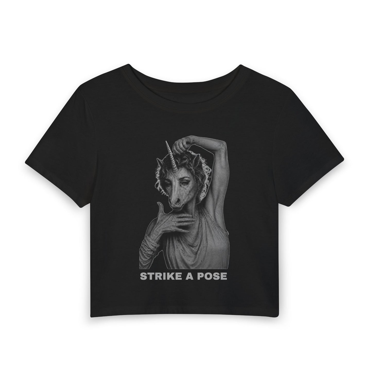 Women's Baby Tee — STRIKE A POSE